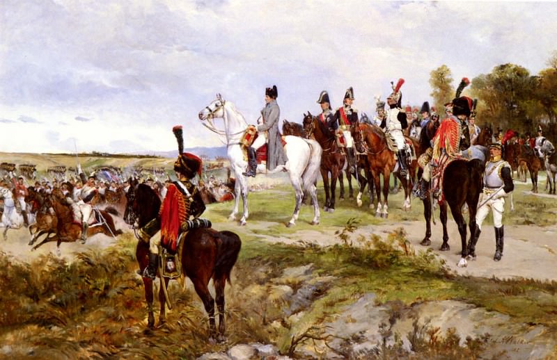 Walker James Alexander Napoleon Watching The Battle Of Friedland 1807. Джеймс Александр Уокер