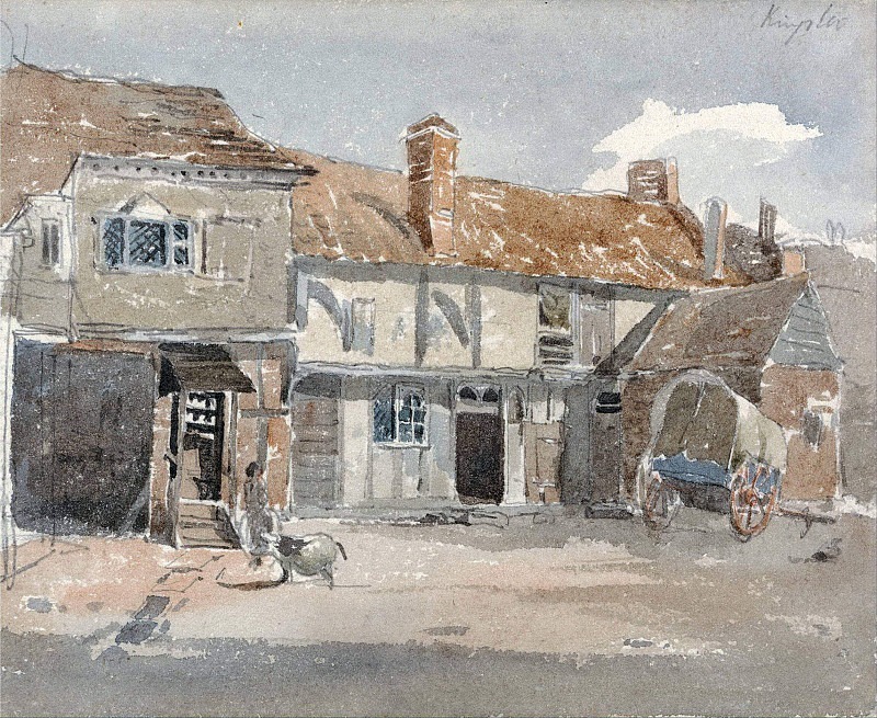 Houses at Kingston on the Thames. Peter De Wint (DeWint)