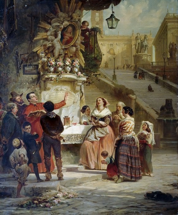 Mess at Santa Maria in Aracoeli in Rome. Wilhelm Wider