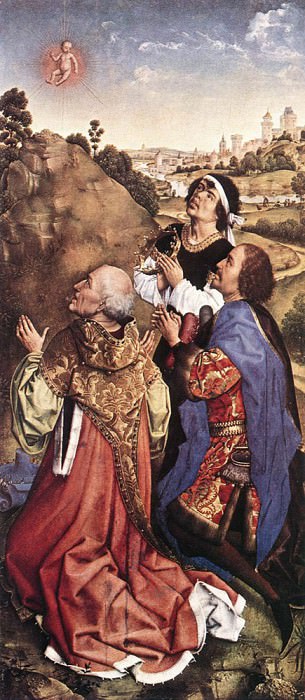 Pierre Bladelin Triptych right panel WGA. Rogier Van Der Weyden