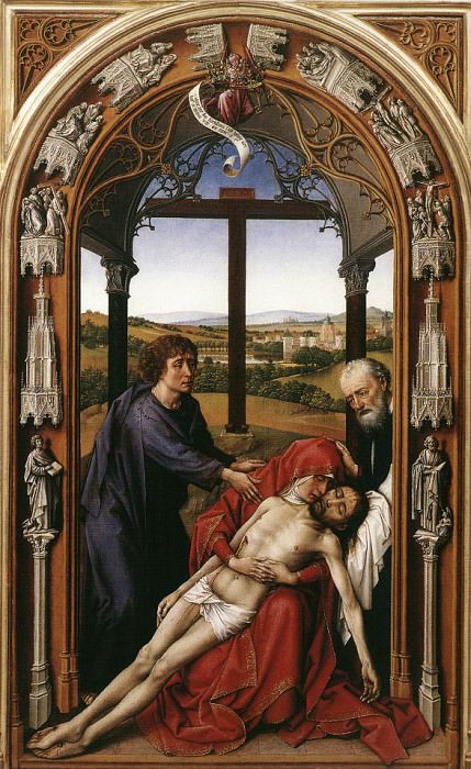 Weyden Miraflores Altarpiece (central panel). Рогир ван дер Вейден