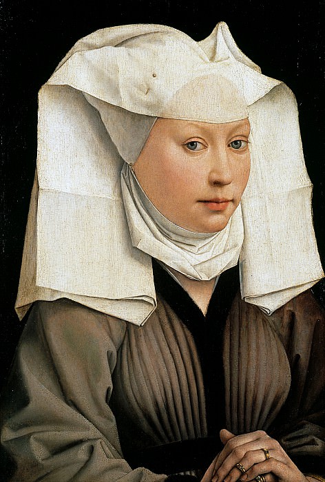Рогир ван дер Вейден - Портрет женщины в боннэ. Rogier Van Der Weyden (Portrait of a Woman with a Winged Bonnet)