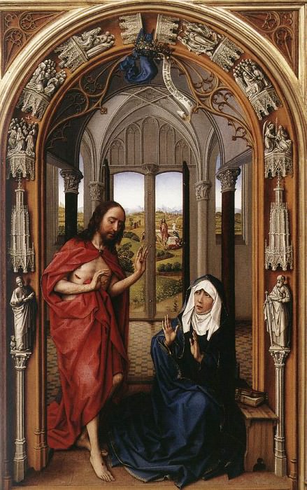 Weyden Miraflores Altarpiece (right panel). Rogier Van Der Weyden