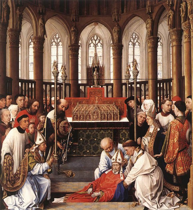 Weyden Exhumation of St Hubert. Rogier Van Der Weyden