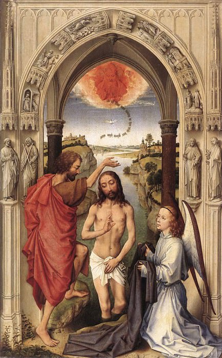 St John the Baptist Altarpiece central panel WGA. Рогир ван дер Вейден