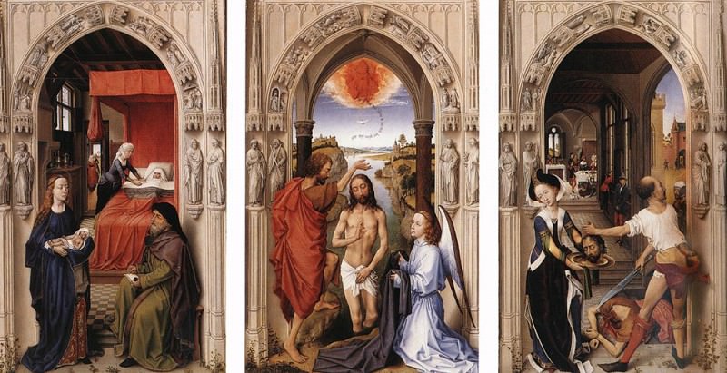 St John the Baptist Altarpiece WGA. Rogier Van Der Weyden