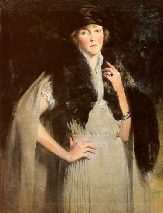 Portrait Of Mrs Edward W Redfield. Irving Ramsay Wiles