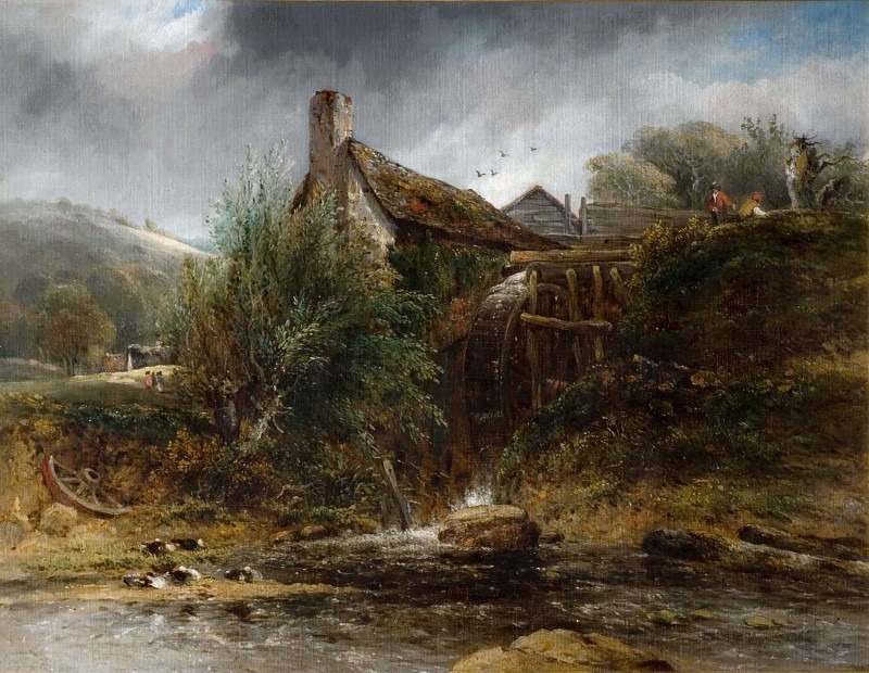 A Watermill Near Totnes, Devon. Frederick William Waters Watts