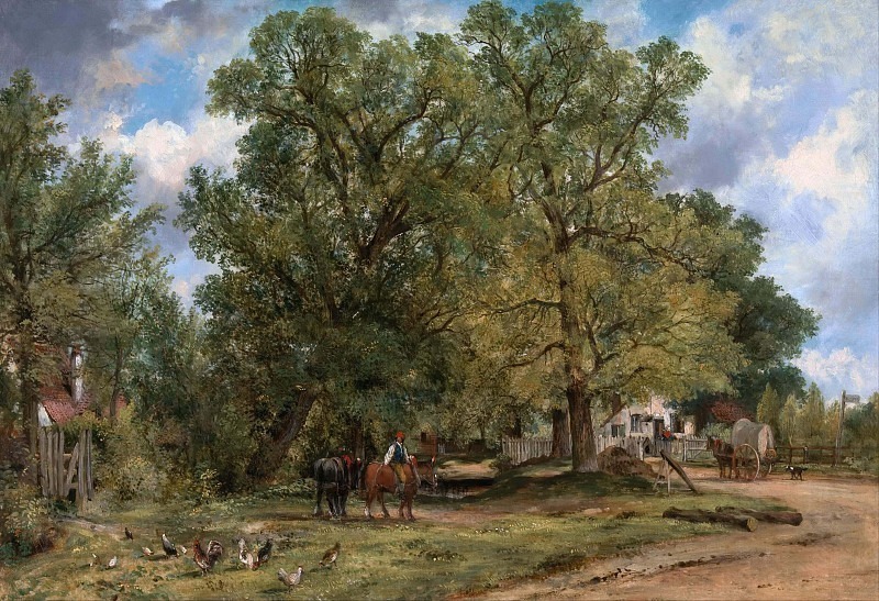 Landscape with Cottages. Frederick William Waters Watts