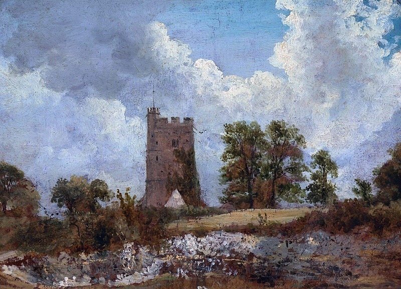 Landscape with a Church. Frederick William Waters Watts