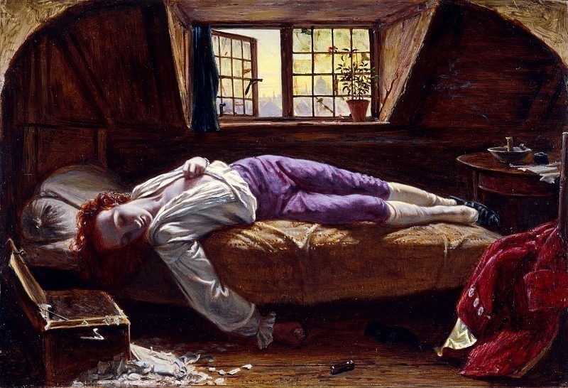 Chatterton (The Death of Chatterton). Henry Wallis