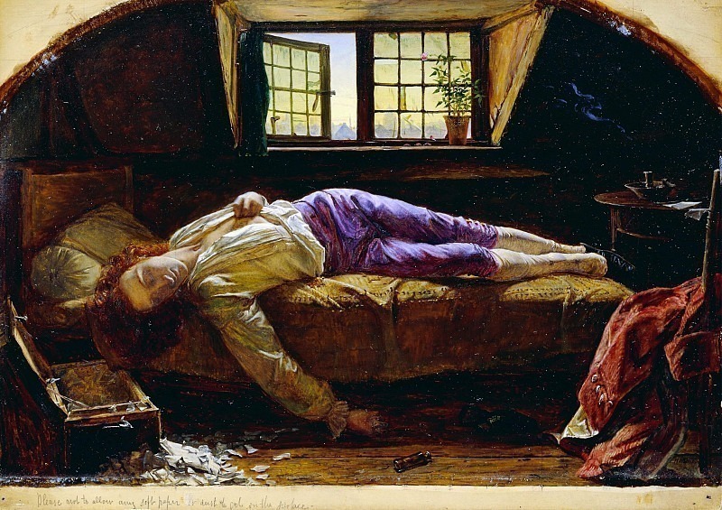 The Death of Chatterton. Henry Wallis