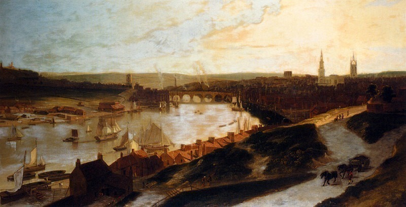 View of Newcastle upon Tyne taken from a windmill to the eastward of St Ann’s. William Daniell