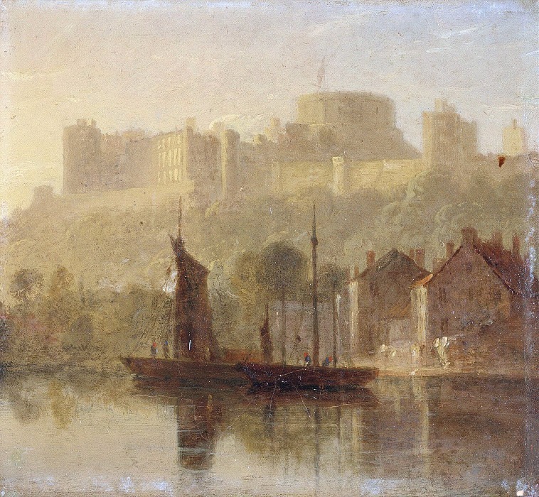 Вид на Виндзорский замок с Темзы. Уильям Даниэлл