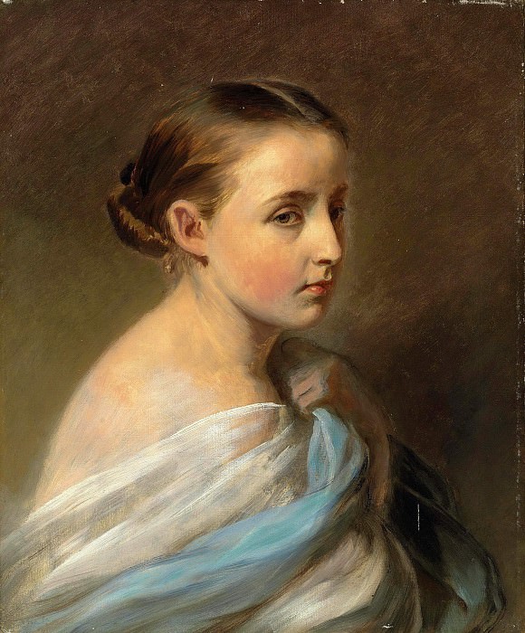 Portrait of a Girl. Franz Xavier Winterhalter
