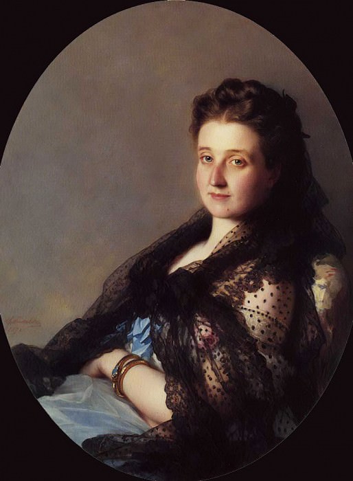 Portrait of a lady. Franz Xavier Winterhalter