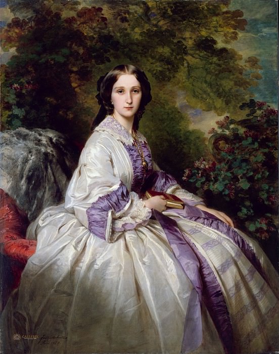 Графиня Мария Ивановна Ламздорф (урожденная Мария Ивановна Бек, 1835-1866). Франц Ксавьер Винтерхальтер