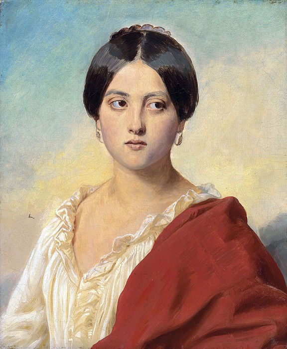 Portrait of an Italian girl. Franz Xavier Winterhalter