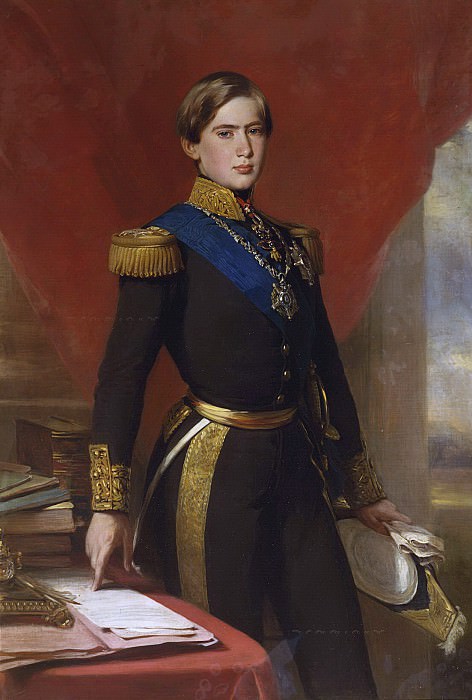 Педро V, король Португалии (1837-61). Франц Ксавьер Винтерхальтер