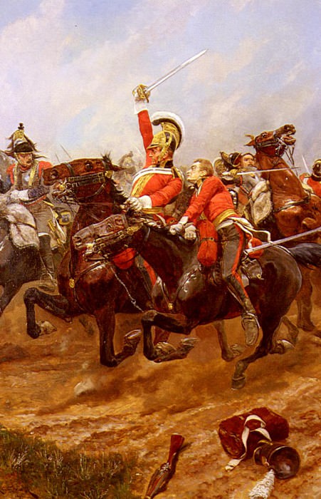Woodville Richard Caton Life Guards Charging At The Battle Of Waterloo. Richard Caton II Woodville