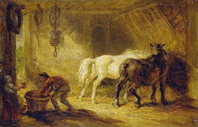 Interior of a Stable. James Ward