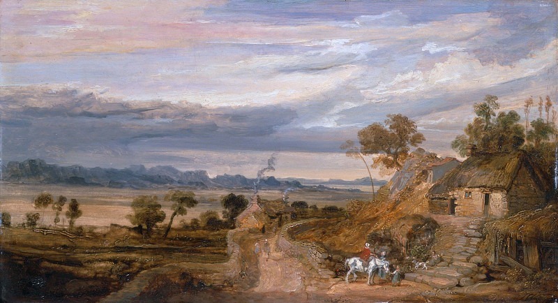 Пейзаж с сельскими домами. Джеймс Уорд