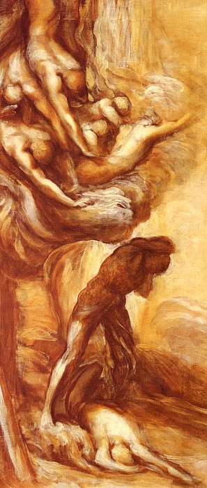 Watts George Frederick The Denunciation Of Cain. George Frederick Watts