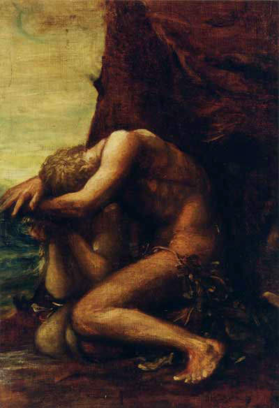 Adam and Eve c.1865. George Frederick Watts