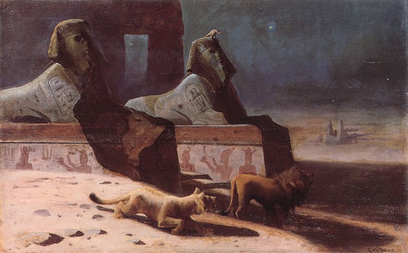 Wertheimer Lions et Sphinx. Gustave Wertheimer