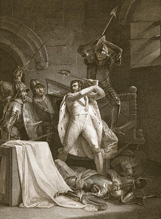 Death of Richard II, engraved by A. Smith. Francis Wheatley