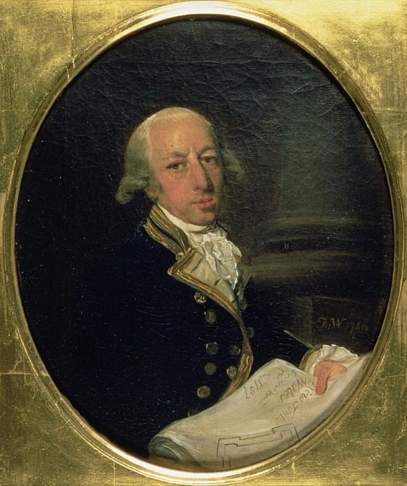 Portrait of Arthur Phillip (1738-1814), Commander of the First Fleet in 1788. Francis Wheatley