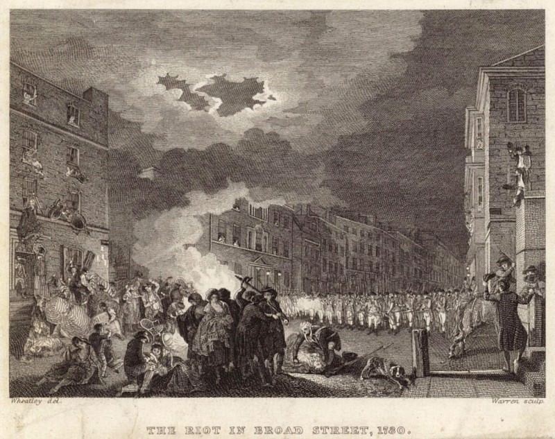 Riot in Broad Street in 1780. Francis Wheatley