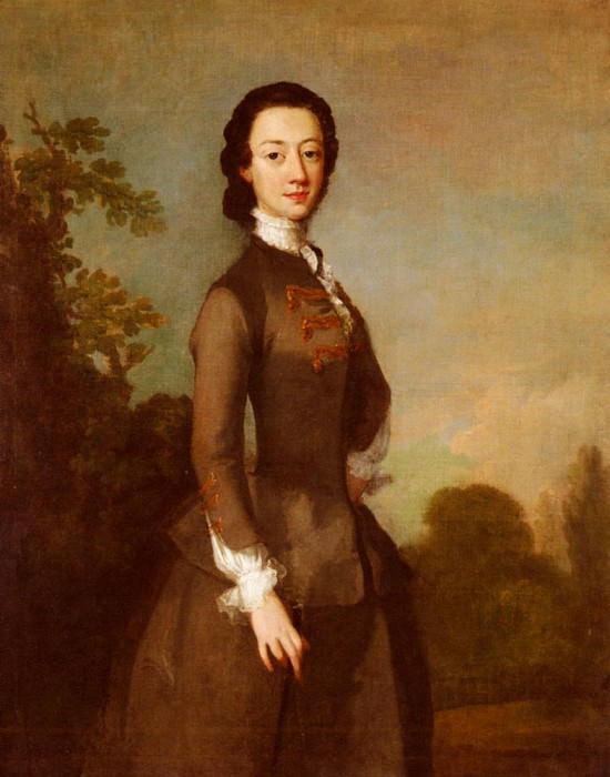 Portrait Of A Lady Possibly A Member Of The Foley Family. Richard Wilson
