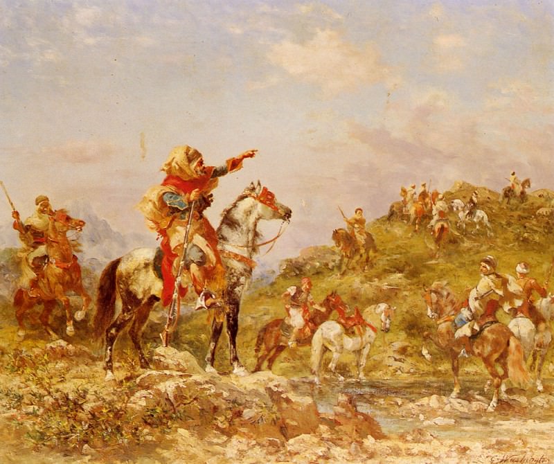 Washington Georges Arab Warriors On Horseback. Джордж Вашингтон