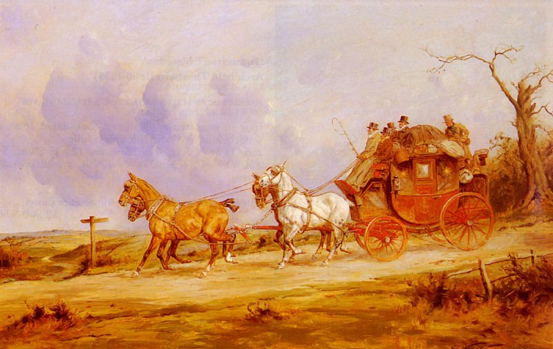 Wright George A Coach And Four On The Open Road. George Wright