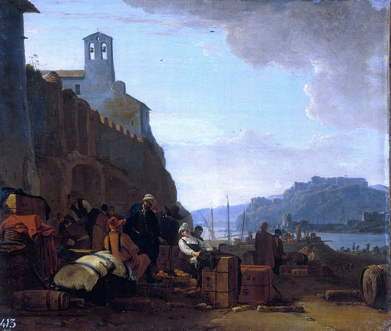 Italian port; Italienischer Hafen. Thomas Wijck
