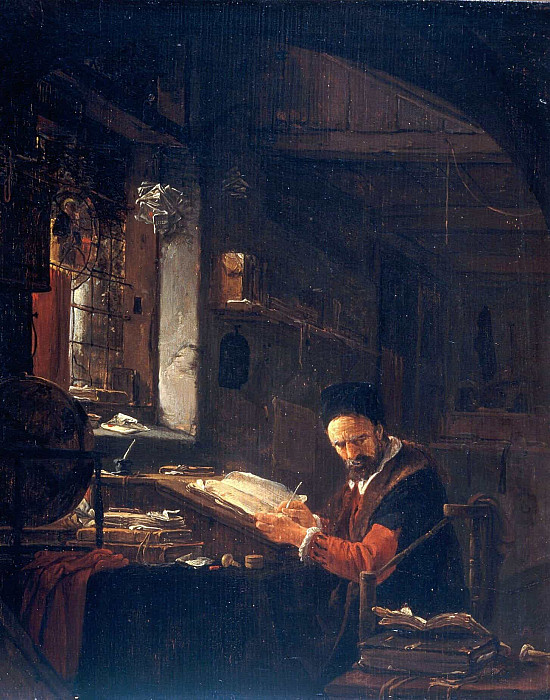 Scholar In His Study. Thomas Wijck
