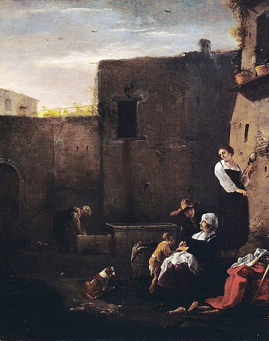 Italian Courtyard. Thomas Wijck