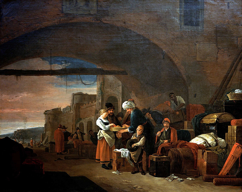 In a Mediterranean port; In Einem Mittelmeerhafen. Thomas Wijck