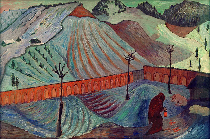 The Woman with the Lantern; Die Frau Mit Der Laterne. Marianne von Werefkin