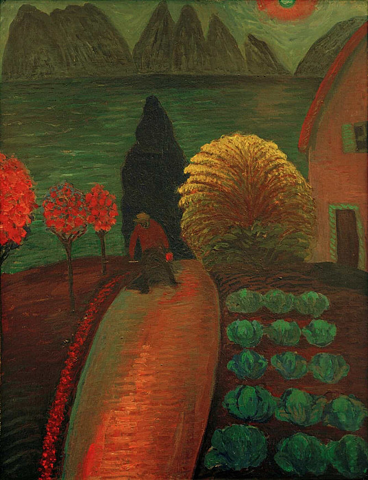 The Yellow Bush; Der Gelbe Busch. Marianne von Werefkin
