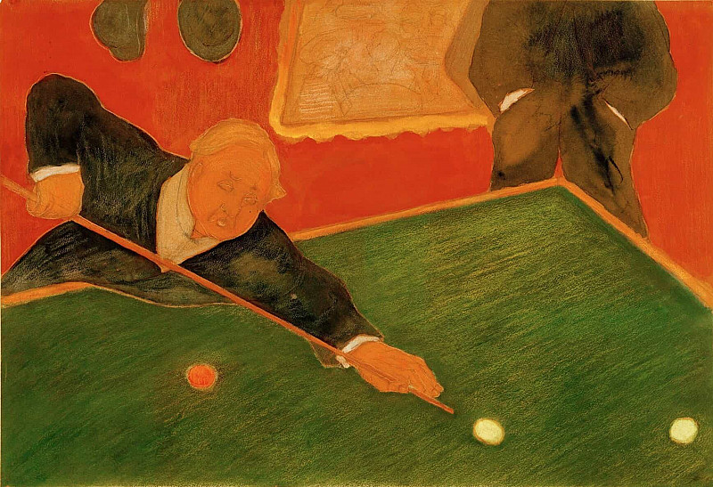 Игрок в бильярд. Марианна Верёвкина