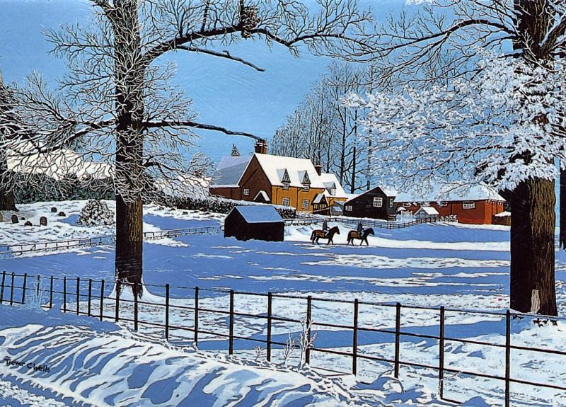 Trevor Wells - Rural Winter (mouthpainted), De. Trevor Wells