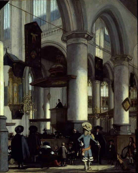 Interior of the Oude Kerk, Delft. Emanuel De Witte