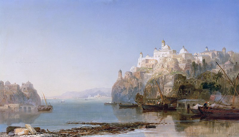 View of Constantinople on the Bosphorus. James Webb