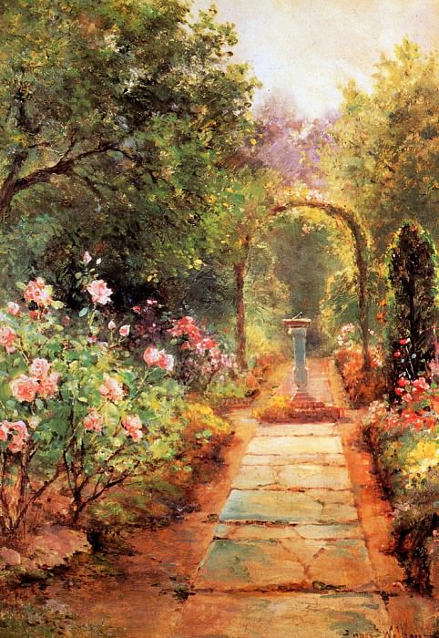 Walbourn Ernest The garden path Sun. Ernest Walbourn