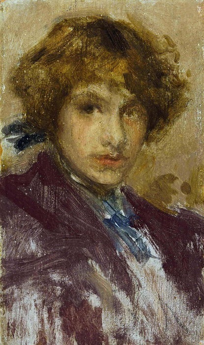 Study of a Young Girl’s Head and Shoulders (Baroness de Meyer). James Abbott Mcneill Whistler