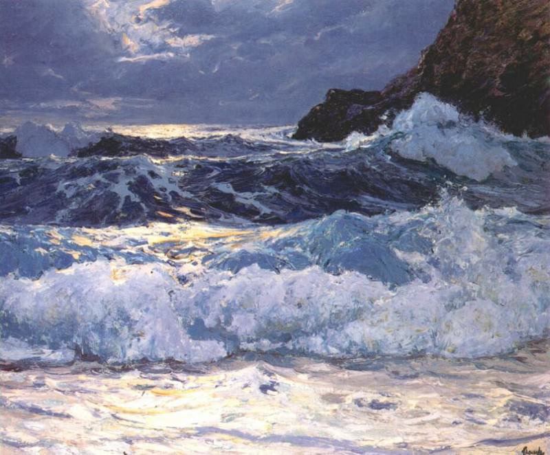 waugh breakers at floodtide 1909. Frederick Judd Waugh