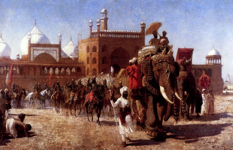Weeks Edwin The Return Of The Imperial Court From The Great Mosque At Delhi. Эдвин Лорд Недели