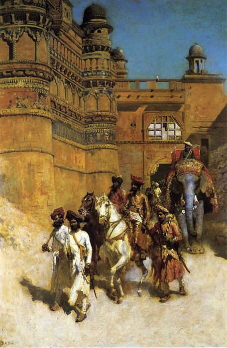 Weeks Edwin Lord The Maharahaj of Gwalior Before His Palace. Эдвин Лорд Недели